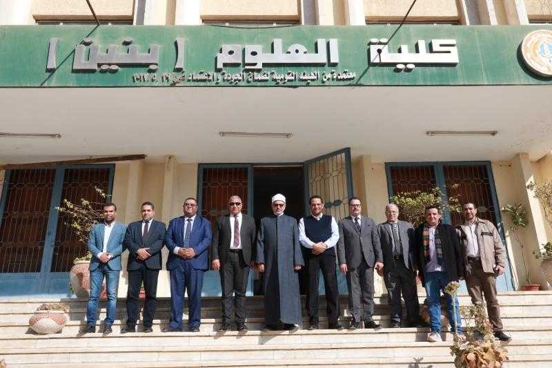 رئيس جامعة الأزهر ونوابه يتفقدون كليات الإعلام والعلوم والتجارة