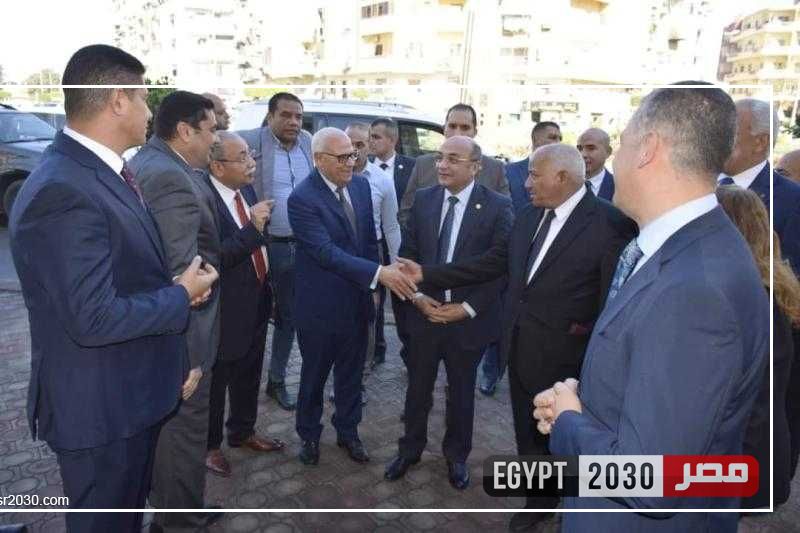 وزير العدل ومحافظ بورسعيد يتفقدان محكمة بورسعيد الابتدائية