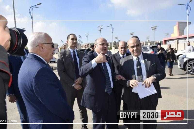 عادل الغضبان يتفقد أرض إنشاء مجمع محاكم جديد في بورسعيد