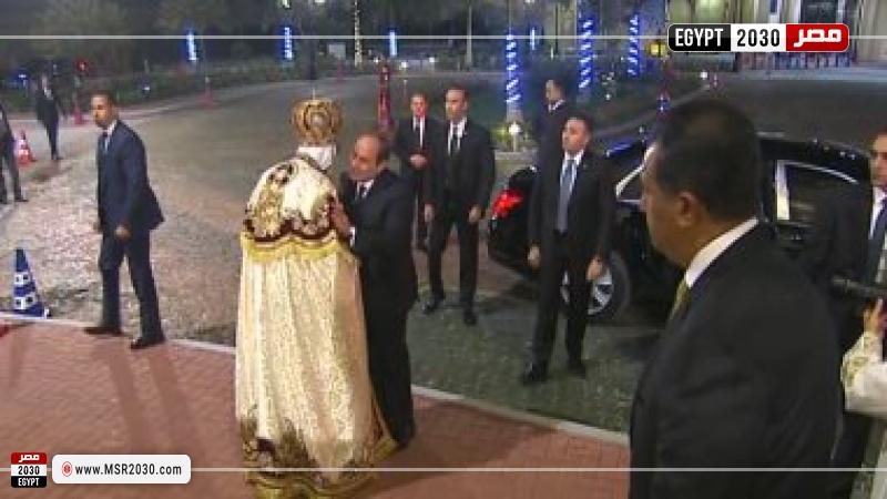 الرئيس السيسي والبابا تواضروس