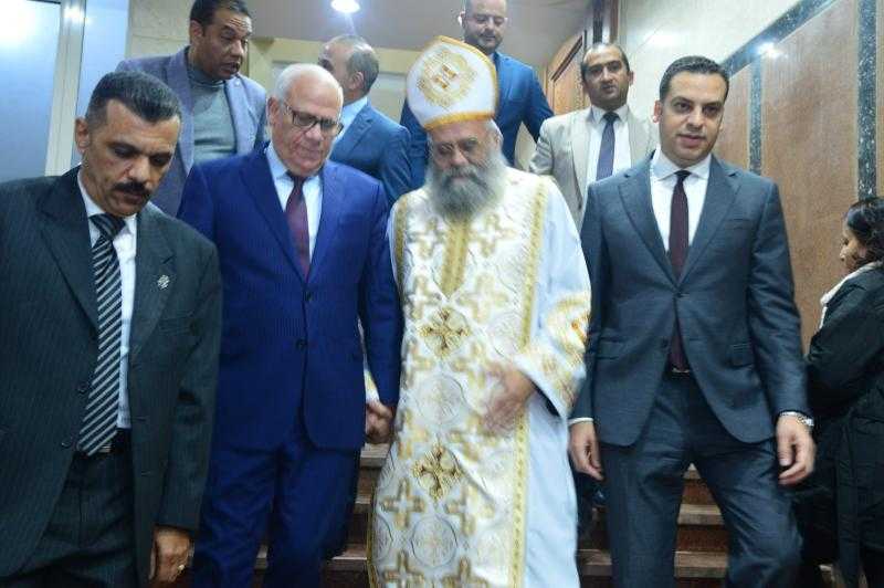 محافظ بورسعيد يشهد قداس عيد الميلاد المجيد بكنيسة مار مرقص ببورفؤاد