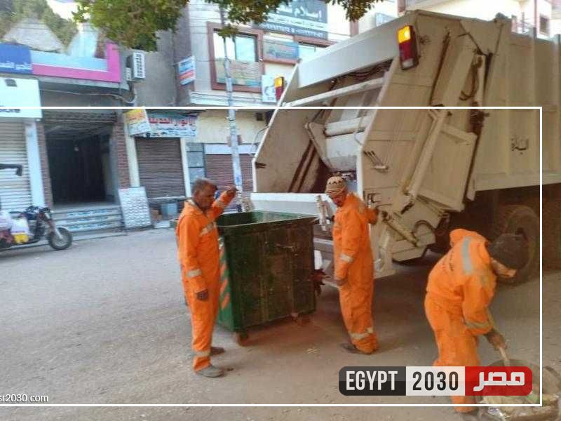 رفع 485 طن مخلفات وتسوية وتمهيد طرق خلال حملات نظافة بأسيوط