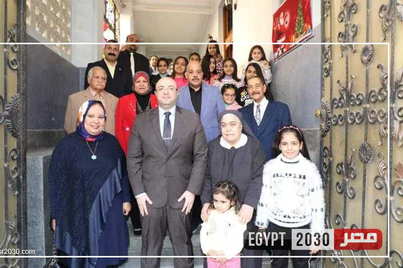 محافظ بني سويف يزور دار أيتام صديقات الكتاب المُقدّس لمشاركة الأطفال فرحتهم بعيد الميلاد