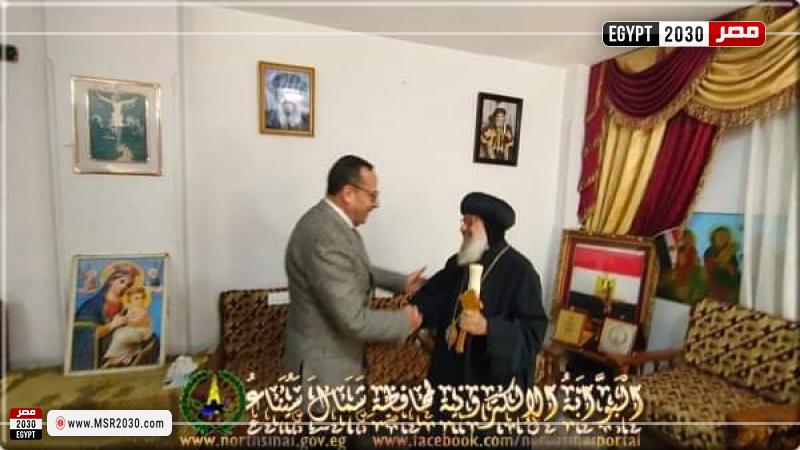 جانب من تقديم التهنئة 