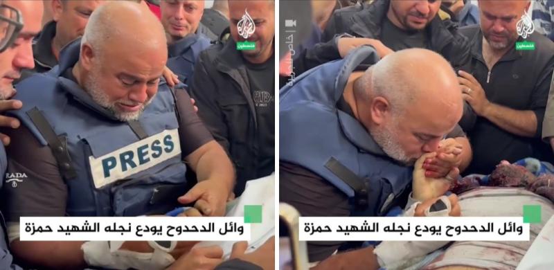 وائل الدحدوح يودع نجله