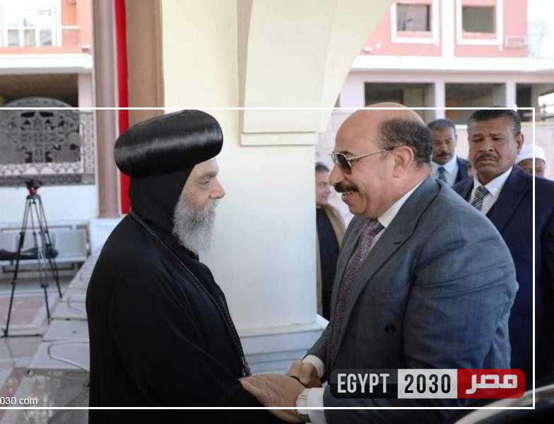 محافظ أسوان يقدم التهنئة بمناسبة عيد الميلاد المجيد لطوائف الأرثوذكس والكاثوليك والإنجيلية