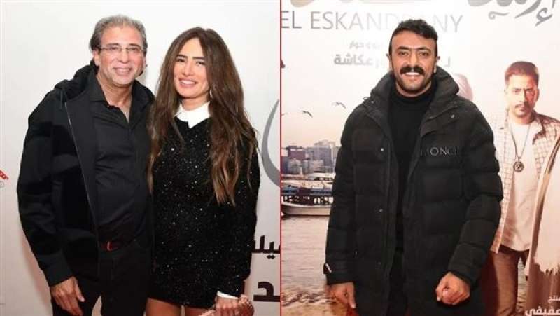 العوضي مع زينة وخالد يوسف 