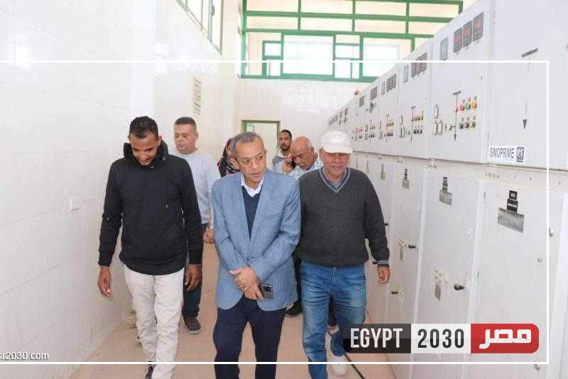 رئيس شركة مياه البحر الأحمر يتفقد محطات الصرف الصحي بالغردقة لمتابعة سير العمل