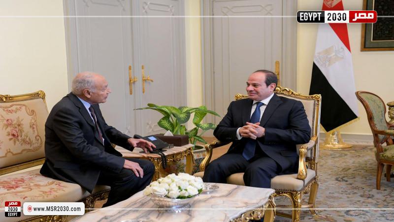 الرئيس السيسي وأبو الغيط