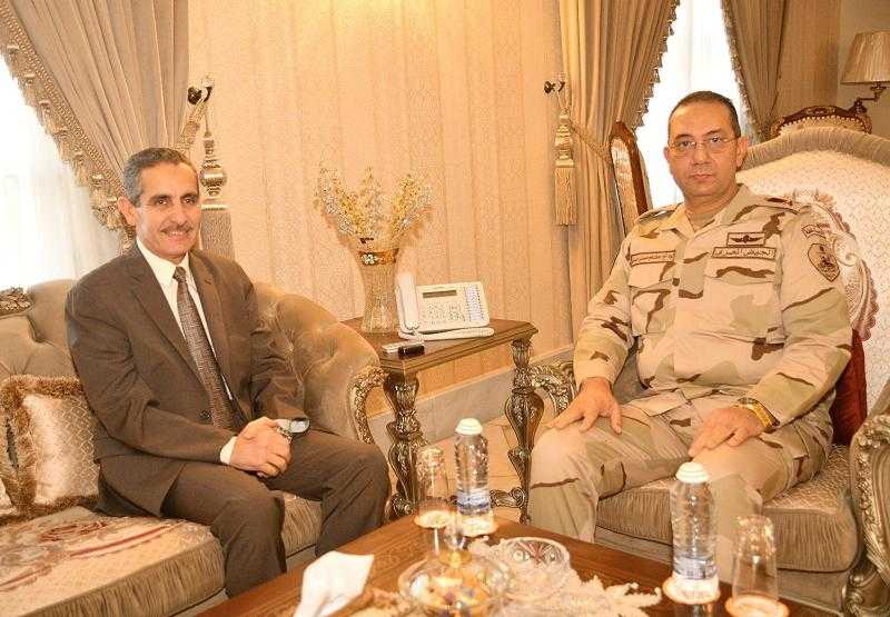 محافظ الغربية يهنئ اللواء هشام حسني لتوليه منصب قائد المنطقة الشمالية العسكرية