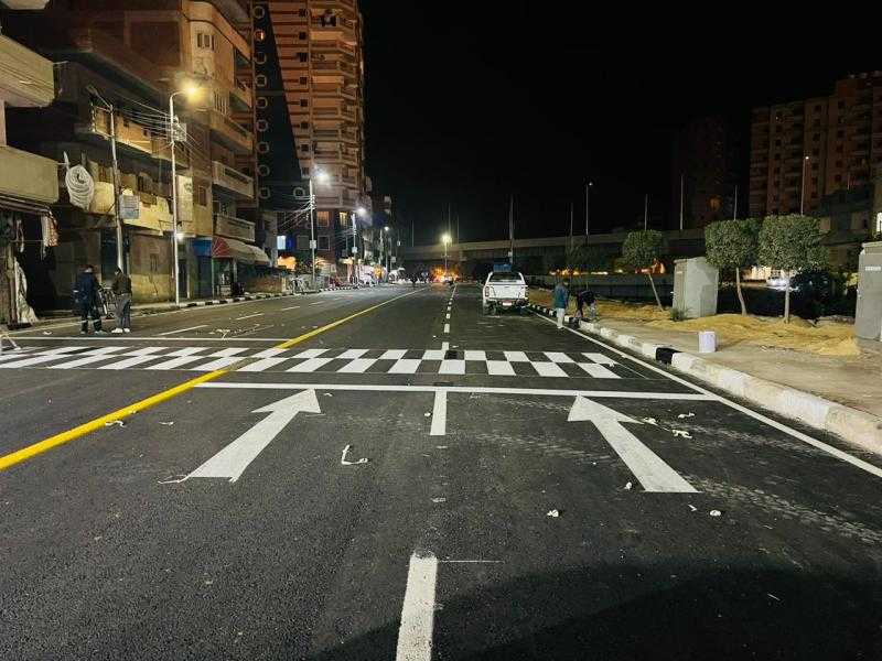 ضمن خطة رد الشيء لأصله رصف طريق الخيرى بدمنهور بالبحيرة