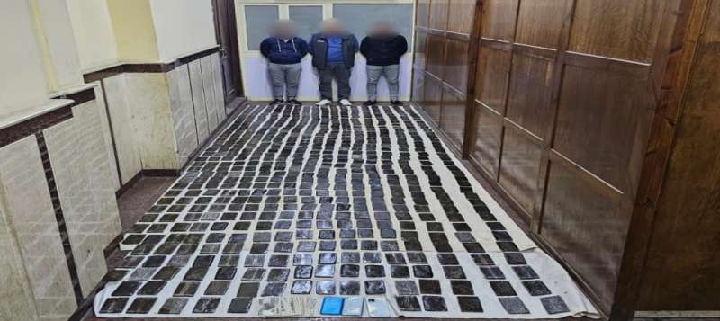 المضبوطات والمتهمين 