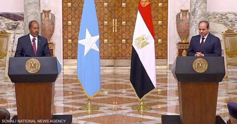 السيسي ورئيس الصومال
