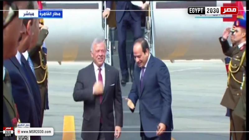 الرئيس السيسي وملك الأردن 