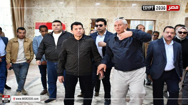 وزير الرياضة ومحافظ الوادي الجديد 