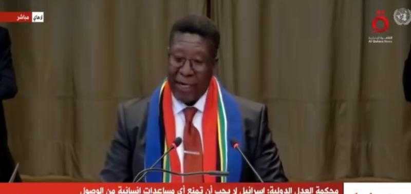 ممثل جنوب أفريقيا بالعدل الدولية: إسرائيل ألقت 6000 قنبلة على غزة