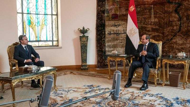 السيسي يلتقي بلينكن في ختام جولته الدبلوماسية بالمنطقة