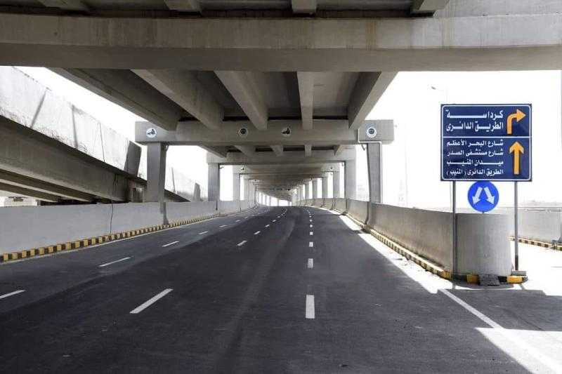 المرور تعيد فتح محور الفريق كمال عامر بعد انتهاء أعمال اختبار الأحمال