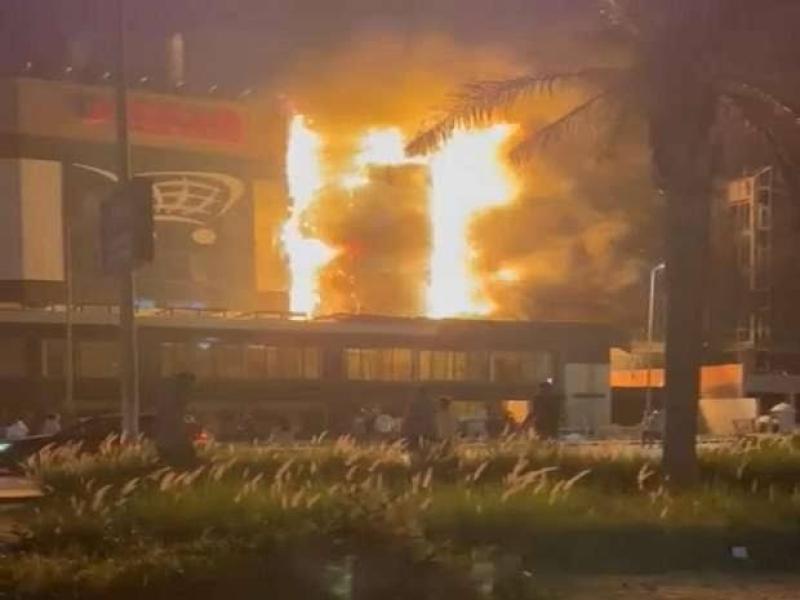 قوات الحماية المدنية تسيطر على حريق  بالتجمع الخامس