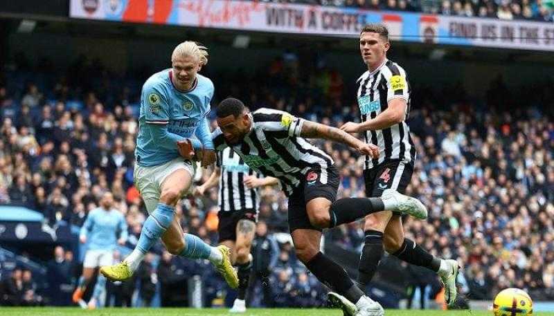 موعد مباراة نيوكاسل يونايتد ضد مانشستر سيتي في الدوري الإنجليزي والقنوات الناقلة