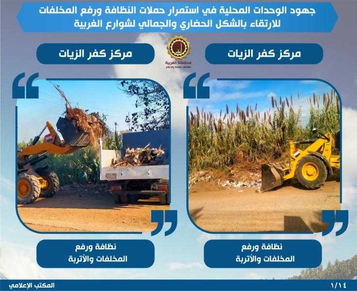 محافظ الغربية يتابع جهود الوحدات المحلية بمراكز ومدن المحافظة