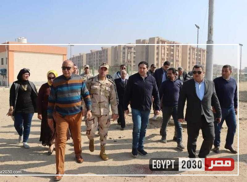 نائب محافظ بني سويف يتفقد معسكر الشباب وموقع الاصطفاف