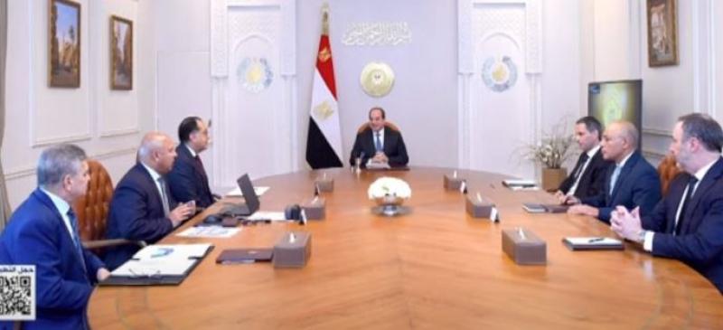 السيسي يجتمع مع الرئيس التنفيذي لشركة الخطوط الملاحية الفرنسية العالمية