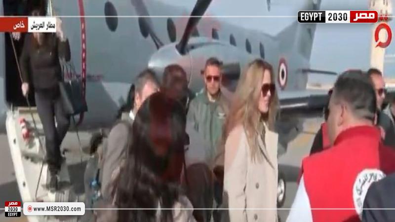 وصول كبيرة منسقي الأمم المتحدة للشؤون الإنسانية للعريش