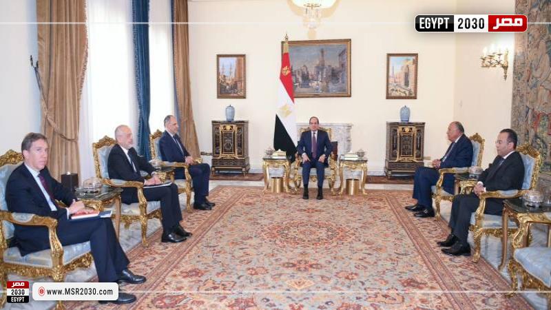 السيسي يلتقي وزير الخارجية اليوناني