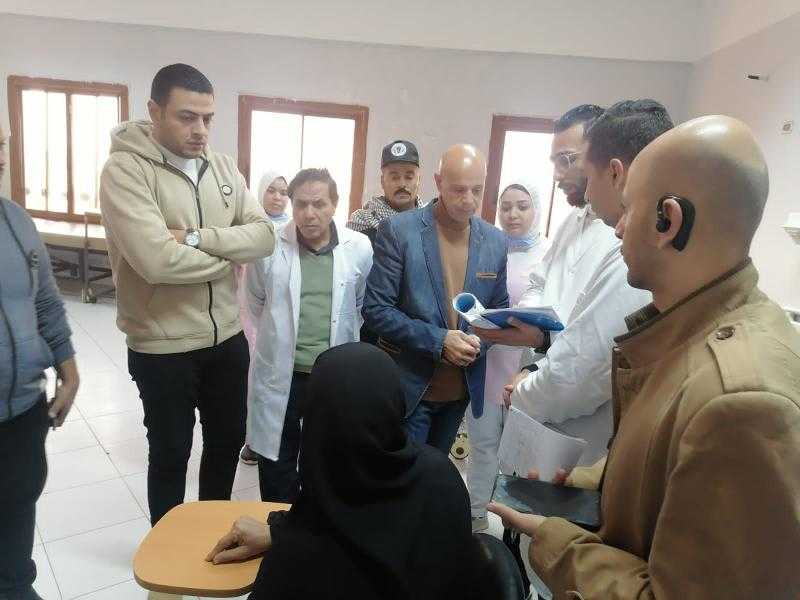 وكيل  الصحة بالشرقية يتفقد الخدمات الطبية بالحسينية