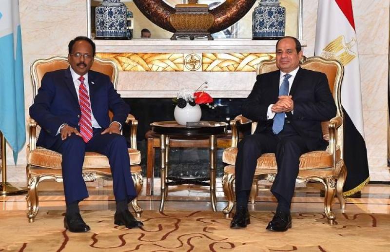 الرئيس المصري ونظيره الصومالي