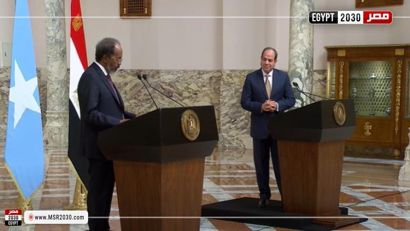 الرئيس الصومالي والسيسي