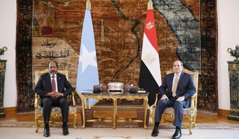 الرئيس السيسي ونظيره الصومالي 