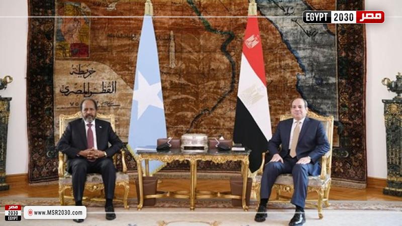 الرئيس السيسي ونظيره الصومالي