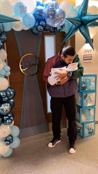 أحمد بتشان يرزق بمولوده الأول «ياسين»