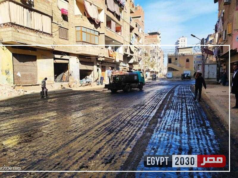 محافظ الغربية يتابع استمرار أعمال الرصف والتطوير بالمحلة والسنطة