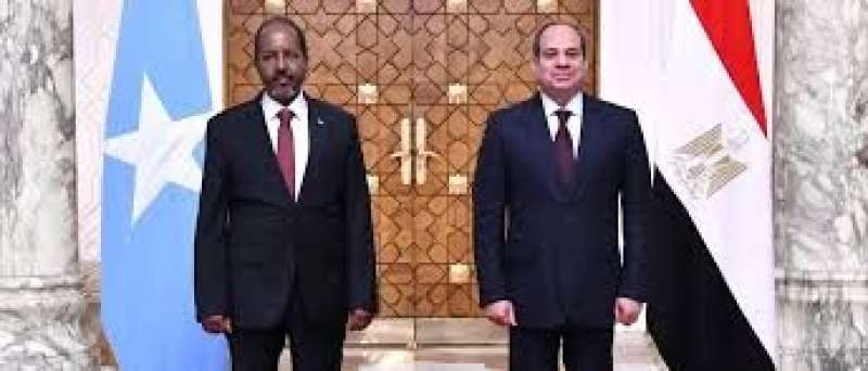 الرئيس السيسي ونظيره الصومالي 