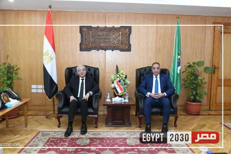 محافظ الفيوم يستقبل وزير التعليم لمتابعة امتحانات الشهادة الإعدادية