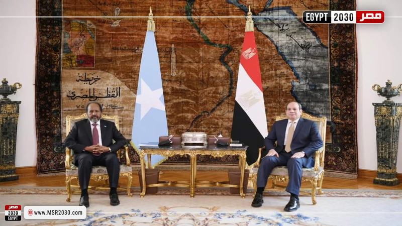 الرئيس السيسي ورئيس الصومال