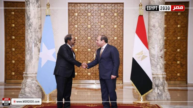 السيسي ورئيس الصومال