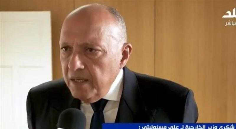 وزير الخارجية: الدول التي ترفض وقف إطلاق النار بغزة تتحمل مسئولية إراقة الدماء
