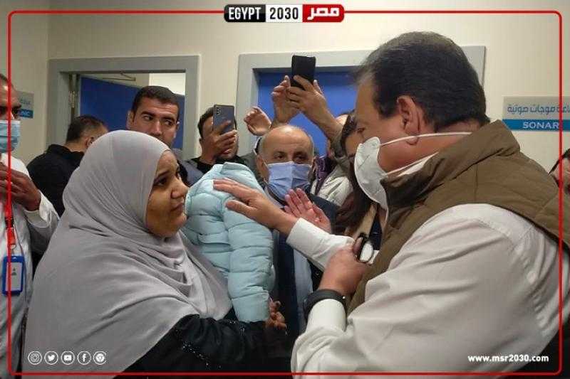 نائب محافظ البحيرة تستقبل وزير الصحة بمستشفى بدر المركزى