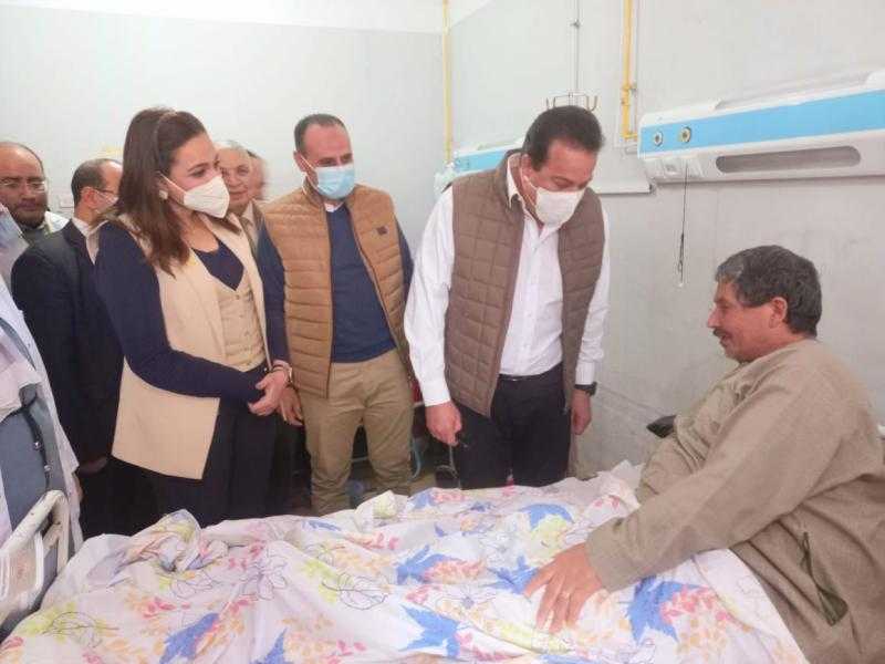 وزير الصحة ونائب محافظ البحيرة يتفقدا عددا من المستشفيات والمنشآت الطبية