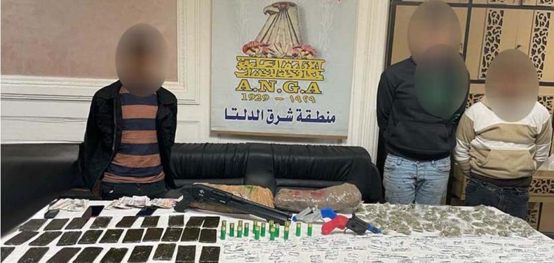 ضبط 3 مسجلين خطر بتهمة الاتجار في المخدرات بالدقهلية