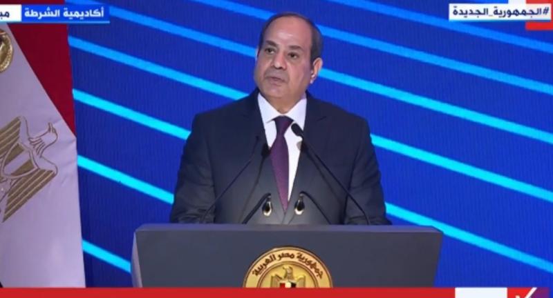 السيسي: ذكرى عيد الشرطة تحولت إلى طاقة تحد تسري في شرايين الوطن