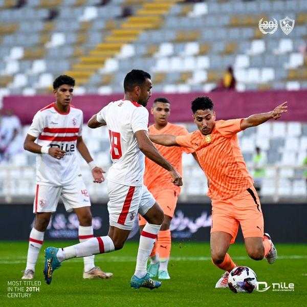 الشوط الأول.. التعادل السلبي يسيطر على مباراة الزمالك وأم صلال القطري