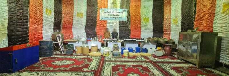 ضبط مصنع لتصنيع مخدر البودر فى الإسماعيلية