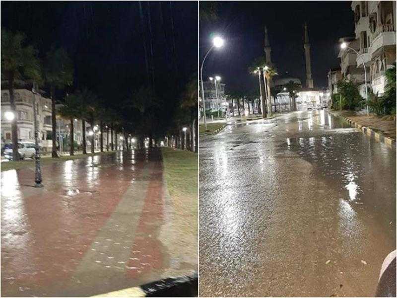 أمطار غزيرة تضرب دمياط
