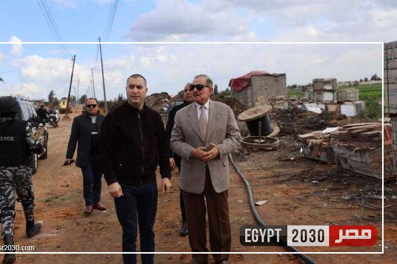 محافظ كفر الشيخ يتفقد أعمال توسعة ورفع كفاءة دائري العاصمة قبل بدء الرصف