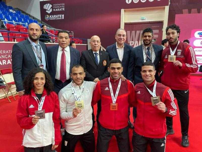 وزير الرياضة يُثني على أداء أبطال مصر في الدوري العالمي للكاراتيه